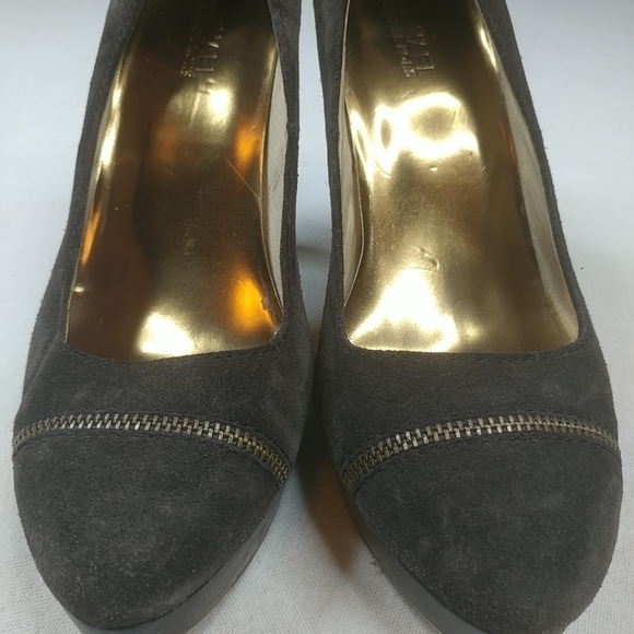 Michael KORS Pumps Black SUEDE PLATFORM PUMPS 4.5" - Picture 6 of 8